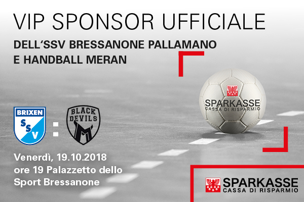 Sparkasse Day: derby pallamano 19.10.2018