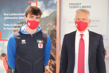 Sparkasse è nuovo sponsor del giovane e promettente ciclista altoatesino Matteo Bianchi