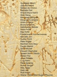 alcuni esempi delle opere rappresentate nel calendario artistico ed esposte nella mostra