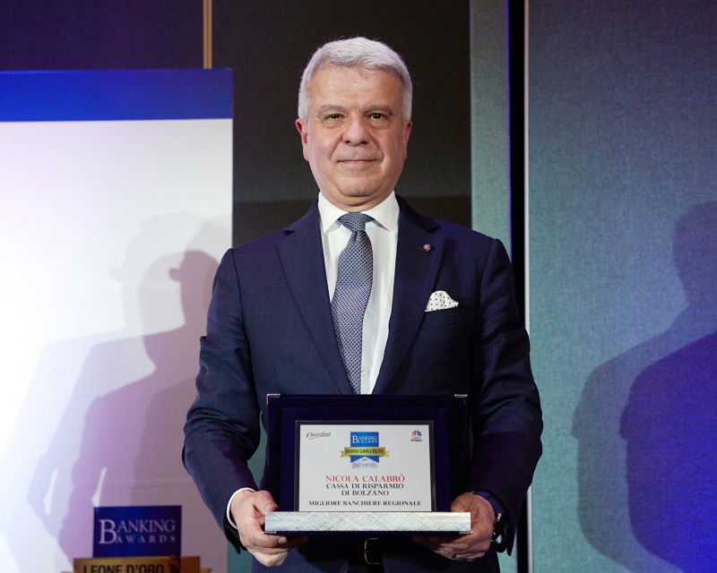 Importante riconoscimento per Sparkasse a cui è stato conferito il premio “Guido Carli Elite”: AD Calabrò “Miglior banchie...