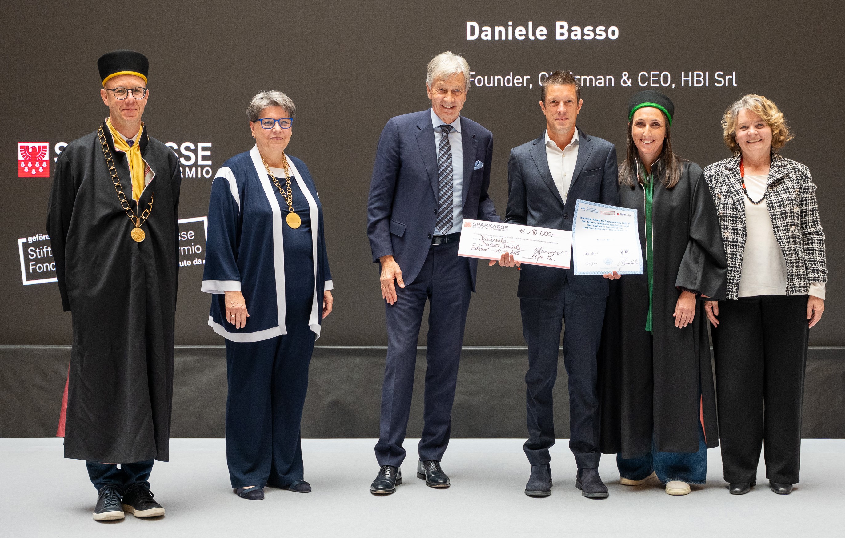 Conferito l’Innovation Award for Sustainability 2025 by Sparkasse