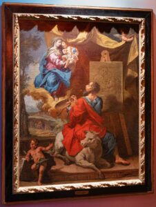 Quadro di San Luca che dipinge la Madonna