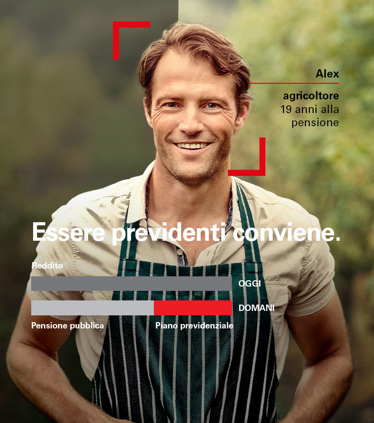 Previdenza Alex agricoltore 19 anni alla pensione