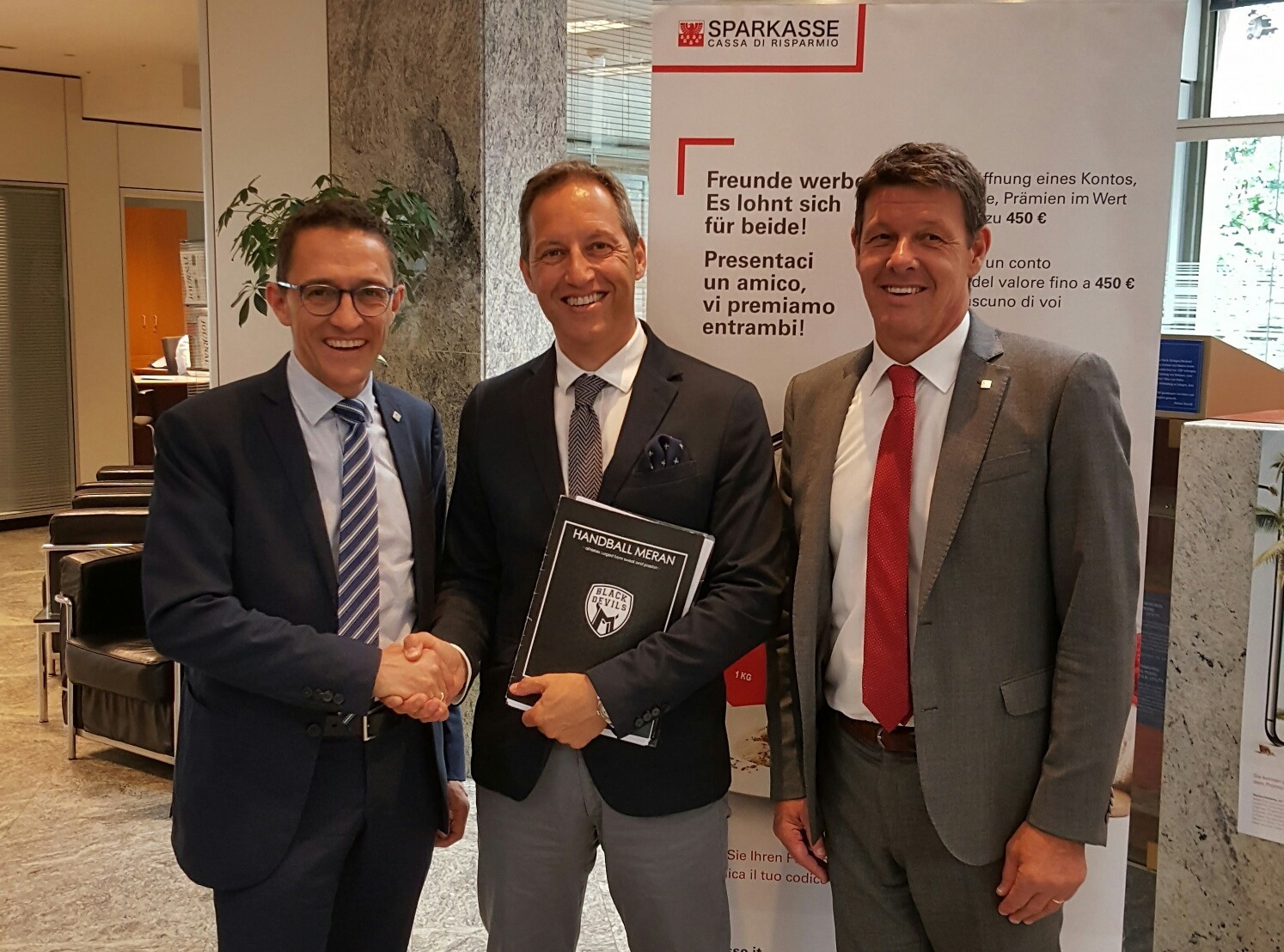 Sparkasse nuovo sponsor di SC Merano Pallamano