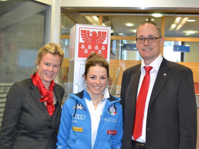 La Cassa di Risparmio si congratula con Irene Lardschneider