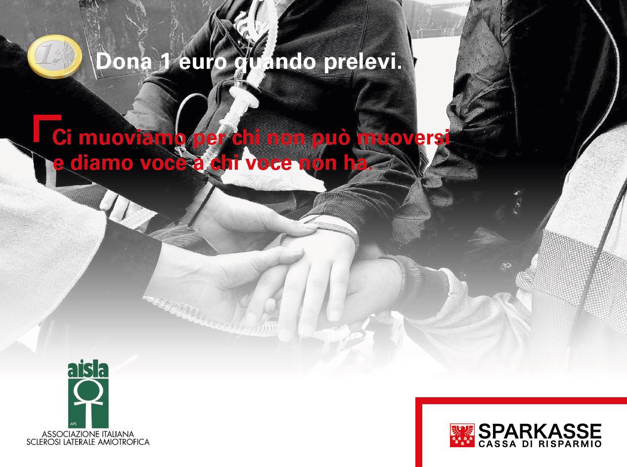 Sparkasse & AISLA insieme a favore degli ammalati di SLA e delle loro famiglie