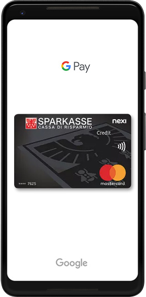 Sparkasse nexi google pay, da oggi puoi pagare con google