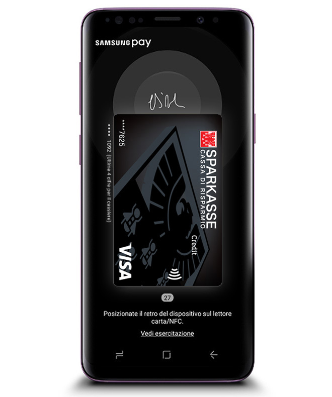 Sparkasse rende disponibile Samsung Pay per i propri clienti