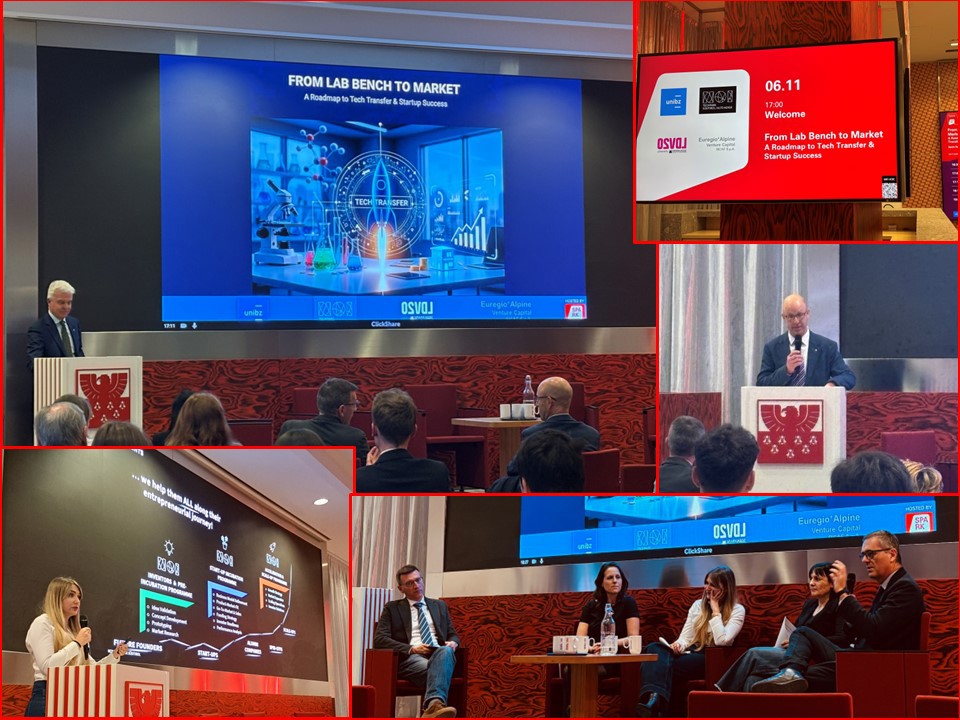 Dal laboratorio al mercato: a Bolzano una tappa del percorso di avvicinamento al mondo startup