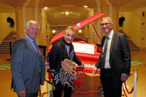 Trevor Pinnock al centro, a sinistra Herman Schnitzer e Andreas Cappello a destra