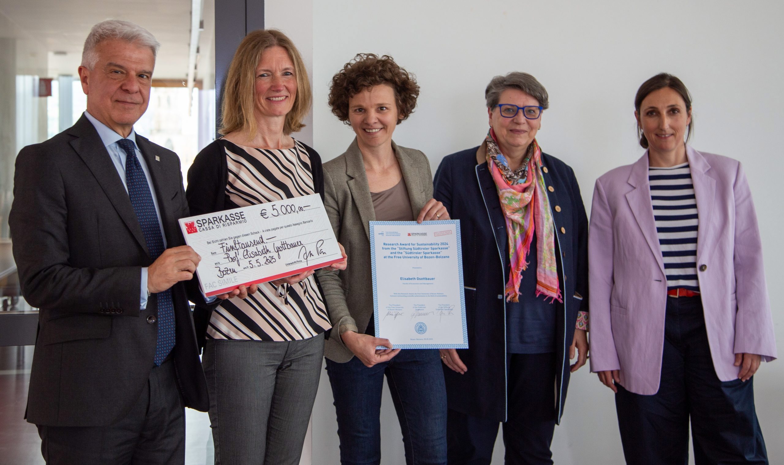 Consegnato il Premio alla Ricerca per la Sostenibilità